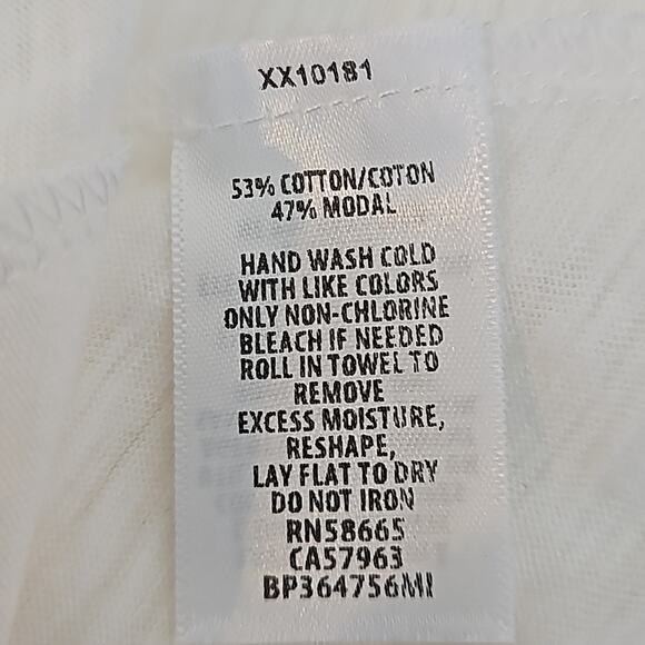 BP White Short-Sleeve Tunic Shirt Criss-Cross Neck Detail Women's XS - Picture 11 of 12